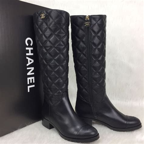 chanel 751 high quilted boots|Chanel Boots .